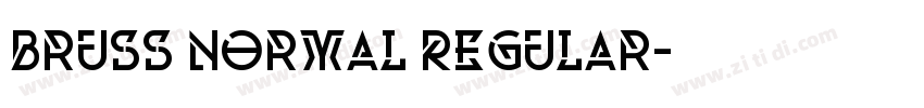 Bruss Normal Regular字体转换 Bruss Normal Regular字体转换